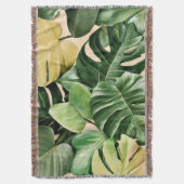 Couverture Feuilles florales/hawaïennes/tropicales (devant Vertical)