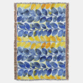 Couverture Feuilles jaune et bleu (devant Vertical)