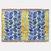 Couverture Feuilles jaune et bleu (Devant)