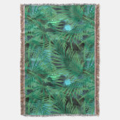 Couverture Feuilles, palmier, arbres, vert, bleu, tropical (devant Vertical)