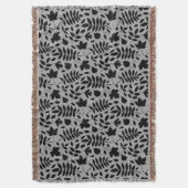 Couverture Feuilles tombés Rpt Motif noir sur gris (devant Vertical)