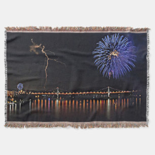 Couverture Feux d'artifice avec éclair