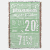 Couverture Fiche de naissance personnalisée pour bébé garçon  (devant Vertical)