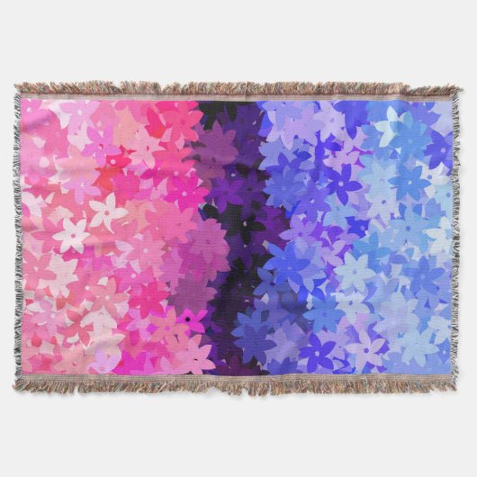 Couverture Fière Omnisexualité Groovy Boho Excentrique Floral (Devant)