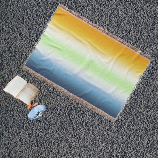 Couverture Fierté Agender AroAce à dégradé