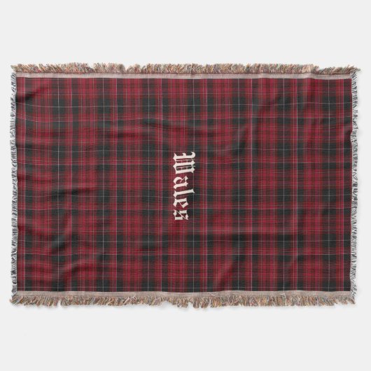 Couverture Fierté de Galles Tartan Plaid Custom Throw Blanket (Devant)