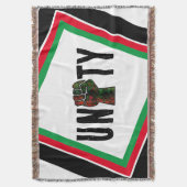 Couverture fierté noire drapeau rouge vert poing panafricain  (devant Vertical)