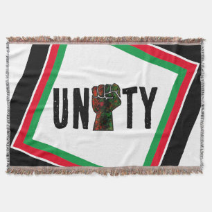 Couverture fierté noire drapeau rouge vert poing panafricain 