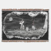 Couverture figdewdrop Fig & Blinky Graveyard Throw Blanket (Devant)