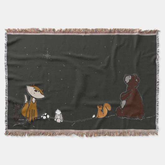 Couverture figdewdrop Watch the Stars Throw Blanket (Devant)