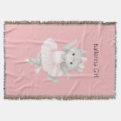 Couverture Fille Ballerine Chat Gris (Devant)