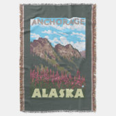 Couverture Fireweed et montagnes - Anchorage, Alaska (devant Vertical)