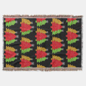 Couverture Flacon de neige de l'arbre de Noël rouge étincelan (Devant)