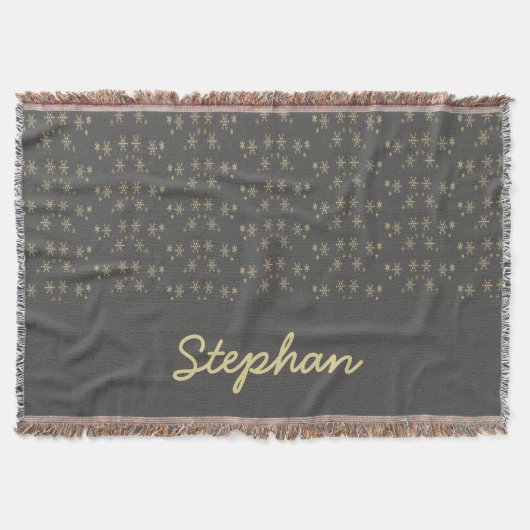 Couverture Flacons de neige dorés sur gris (Devant)