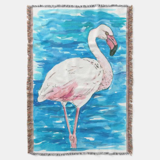 Couverture flamant rose (devant Vertical)