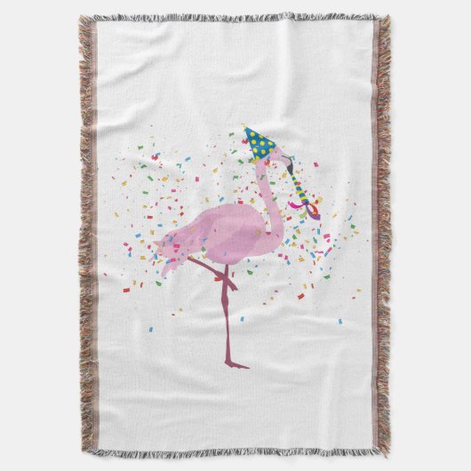 Couverture Flamant rose - Animaux ayant une fête (devant Vertical)