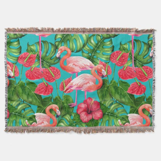 Couverture Flamant rose et aquarelle du jardin tropical (Devant)