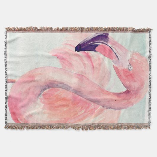 Couverture Flamant rose Pastel (Devant)