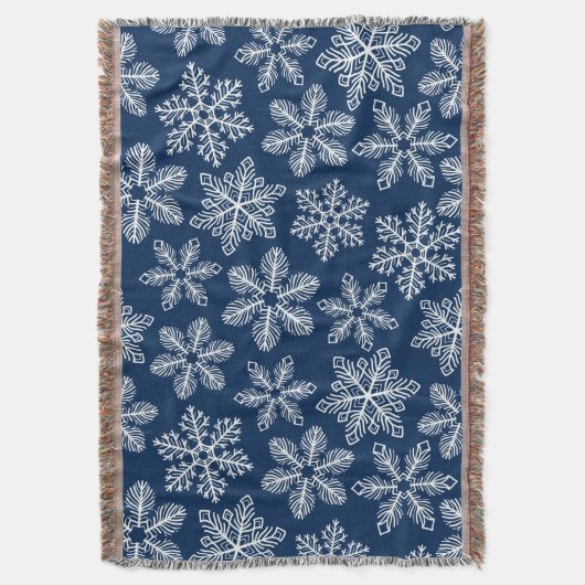 Couverture Flammes de neige sur bleu foncé (devant Vertical)