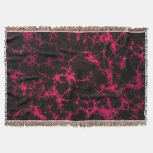 Couverture Flammes vives tachetées rose et noir (Devant)