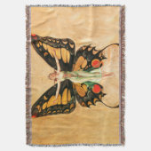 Couverture Flapper Butterfly Flying Woman Illustration (devant Vertical)