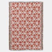 Couverture Flèche de neige géométrique moderne rouge et blanc (devant Vertical)