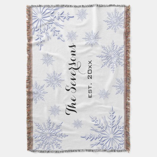 Couverture Flèches de neige bleues d'hiver sur blanc (devant Vertical)