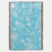 Couverture Fléchettes de neige blanches simples sur Blue Cute (devant Vertical)
