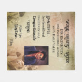 Couverture Fleece la plus grande Soeur du monde (Devant (Horizontal))