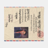 Couverture Fleece la plus grande Soeur du monde (Devant (Horizontal))