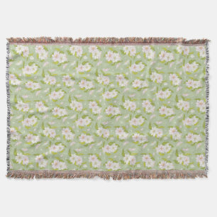 Couverture Fleur blanche victorienne sur Green Motif Thon