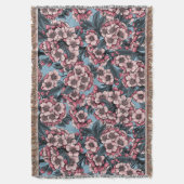 Couverture Fleur de cerisier rose et bleu (devant Vertical)