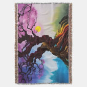 Couverture Fleur de cerisiers Arbre de vie (devant Vertical)