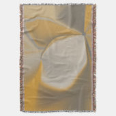Couverture Fleur de coin florale abstraite élégante jaune bla (devant Vertical)