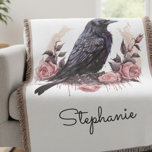 Couverture Fleur de corbeau gothique Académie sombre