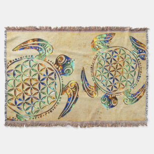 Couverture Fleur de DES Lebens - tortue de la vie/Blume