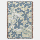 Couverture Fleur de feuille bleue asiatique japonaise (devant Vertical)