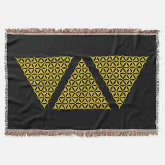 Couverture Fleur de la vie / Blume des Lebens - or pyramide