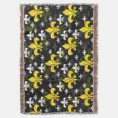 Couverture Fleur De Lis Blanc Jaune (devant Vertical)