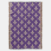 Couverture Fleur de Lis Motif, Royal French Creative on Purpl (devant Vertical)