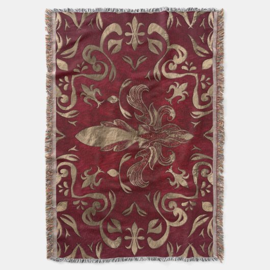 Couverture Fleur de lis rouge et or (devant Vertical)