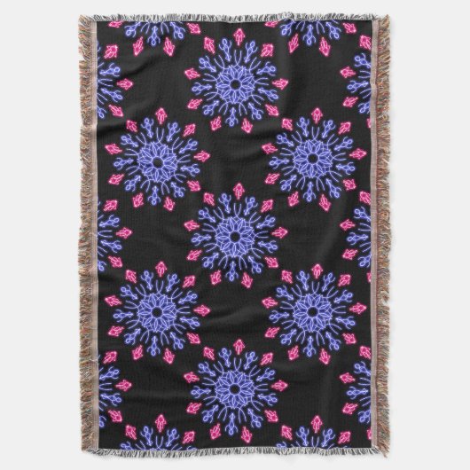 Couverture Fleur de néon bleu et rouge (devant Vertical)