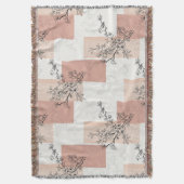 Couverture Fleur de oiseau vintage Toile Rayure (6) (devant Vertical)