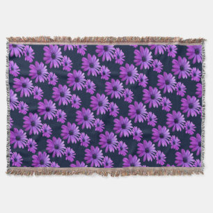 Couverture Fleur de Pâquerette Violet Couverture J
