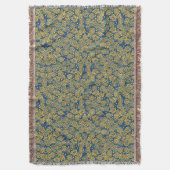 Couverture Fleur de printemps, bleu et jaune, motif floral (devant Vertical)