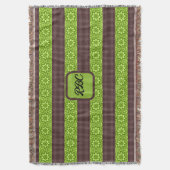 Couverture Fleur de tarte Brown et verte (devant Vertical)