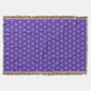 Couverture Fleur de vie / Blume des Lebens - motif d'argent