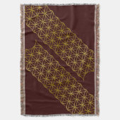 Couverture Fleur de vie / Blume des Lebens - or motif (devant Vertical)