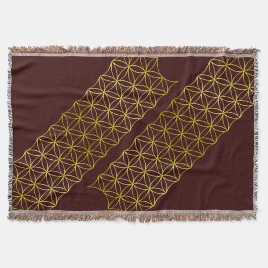 Couverture Fleur de vie / Blume des Lebens - or motif (Devant)
