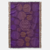 Couverture Fleur de vie / Blume des Lebens - Violet motif (devant Vertical)